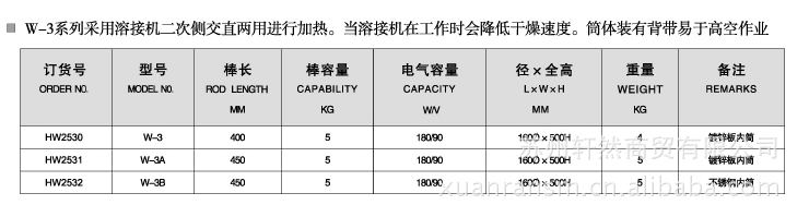 供应上海华威W-3系列5KG用电焊条保温桶